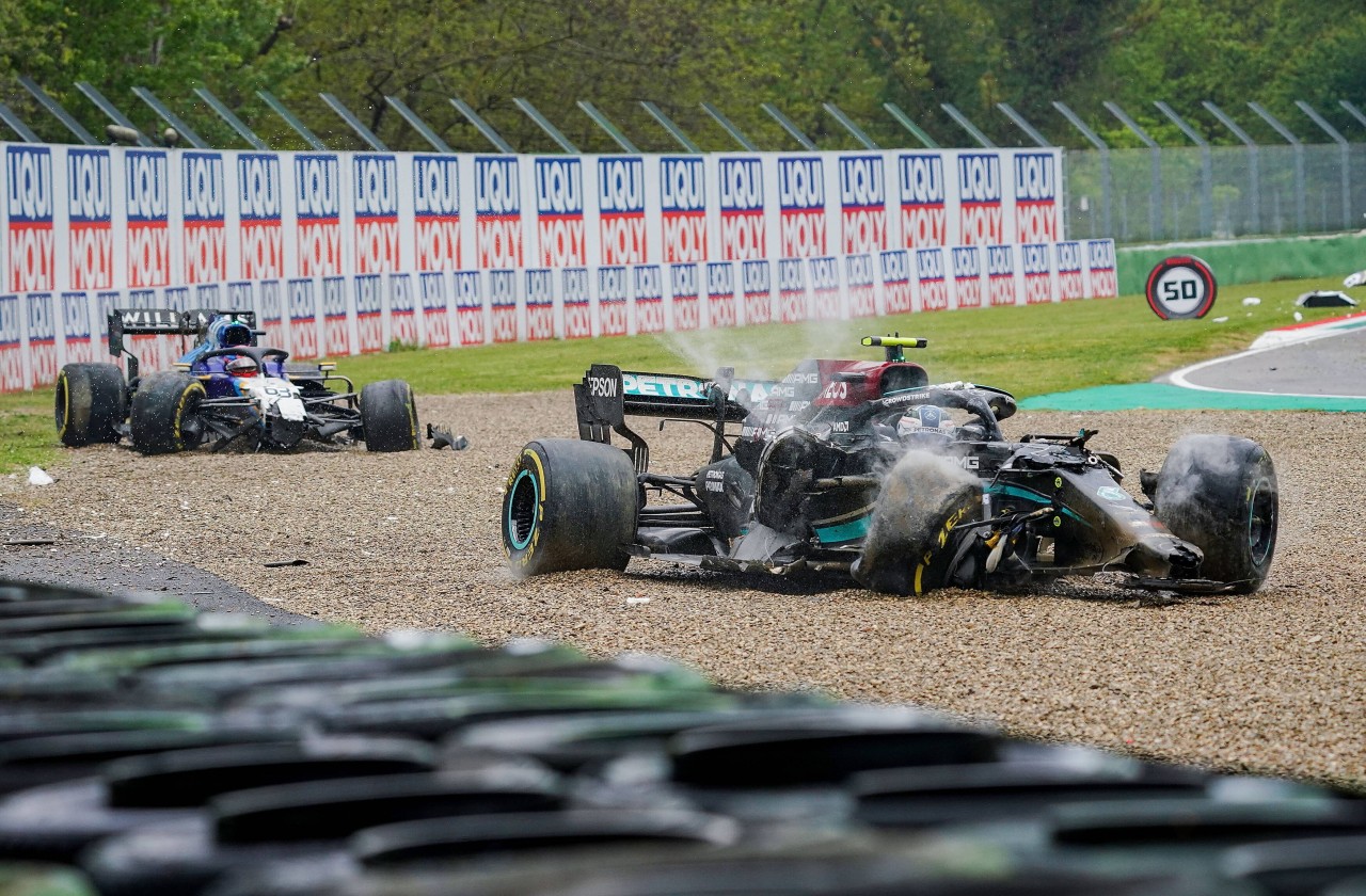 Heftiger Crash in der Formel 1.