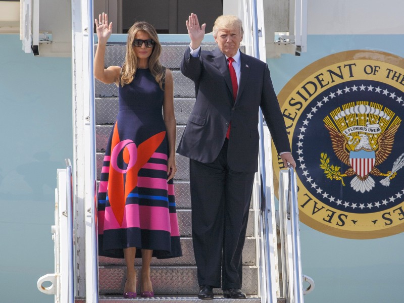 Hochbetrieb in Hamburg: Zum G20-Gipfel reisten wichtigsten Staatschefs an. Donald Trump und Ehefrau Melania kamen am Donnerstagnachmittag in der Hansestadt an.