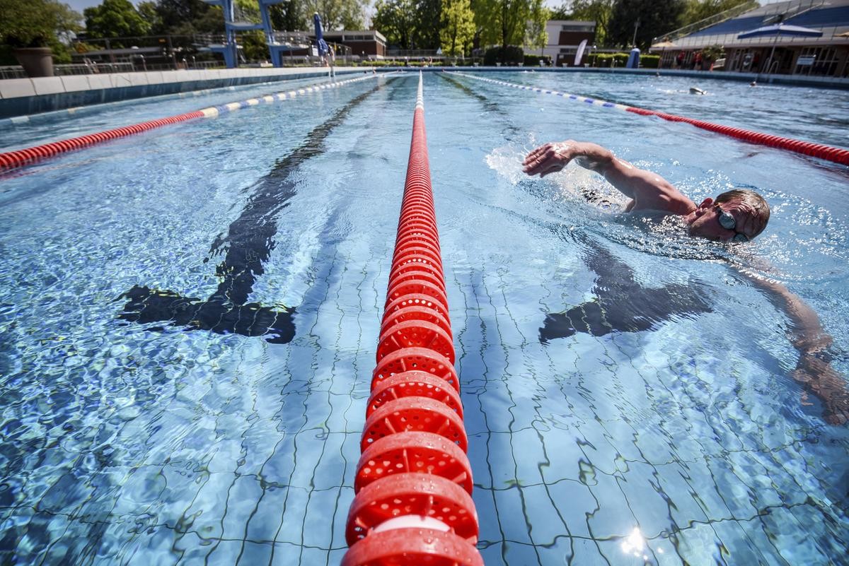 Essen: Das Grugabad ist das einzige Freibad, das geöffnet ist.