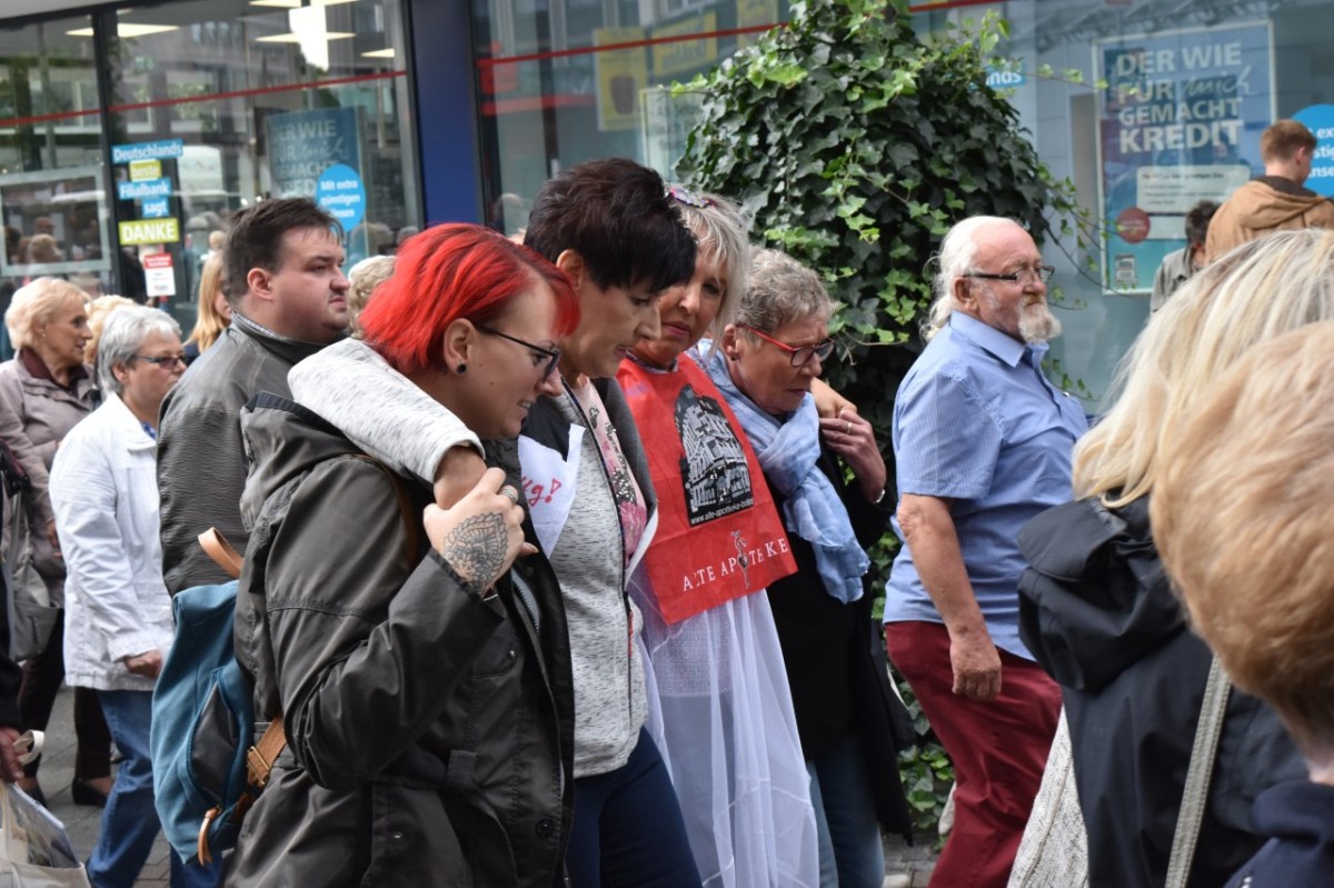 „Gemeinsam gegen Krebs“ war das gelebte Motto der Demo in Bottrop.