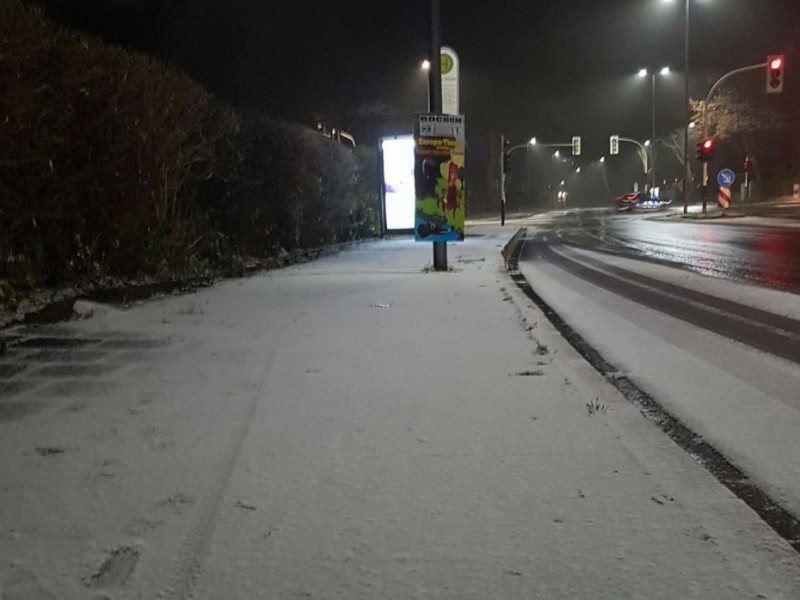 Es ist weiß, Baby! Jennie Pawelski hat Schnee in Bochum gesehen.