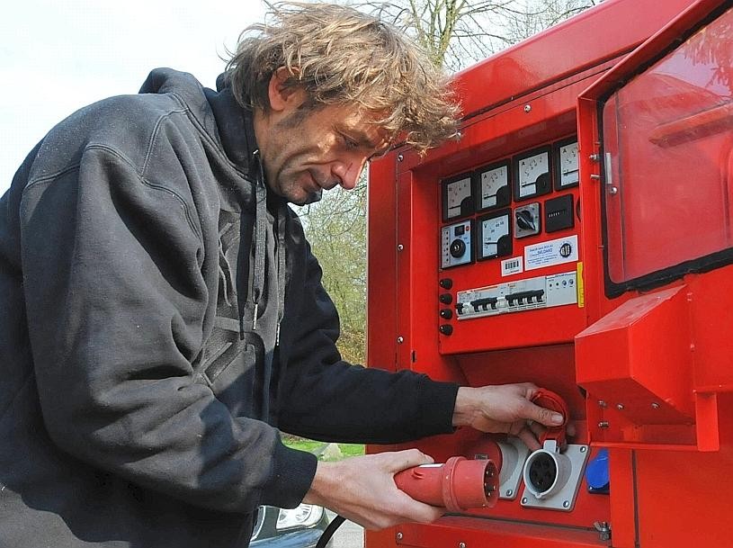 Jörg Rost, technischer Leiter des Welttheaters der Straße. Foto: Ralph Bodemer