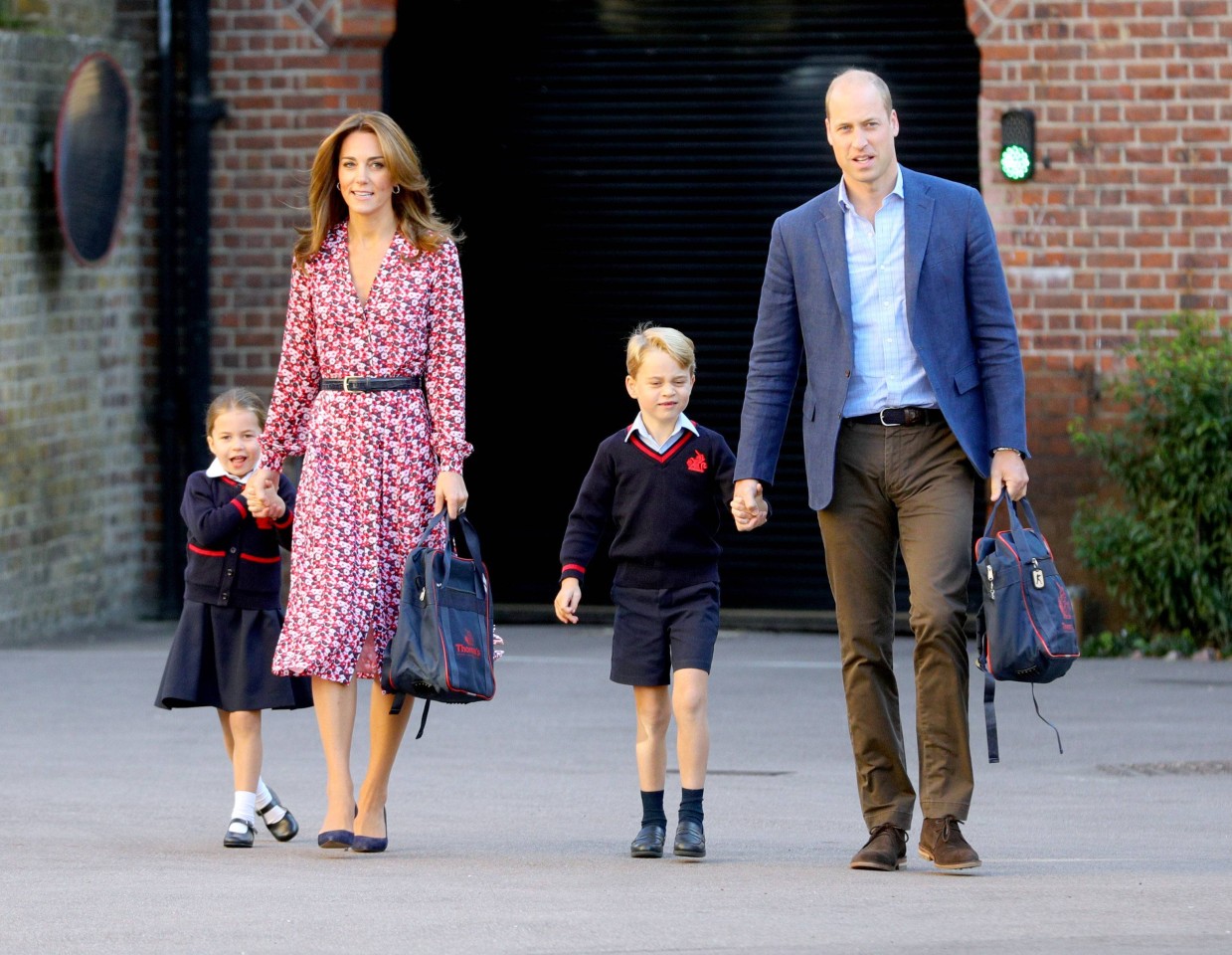 Kate und William mit ihren Kindern Charlotte und George im September 2019.