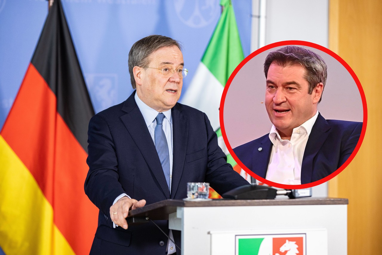 Armin Laschet geht als Kanzlerkandidat der Union in die Bundestagswahl im September. Oder könnte Markus Söder da doch noch ein Wörtchen mitsprechen? (Symbolbild)