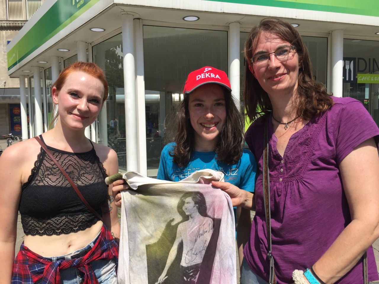 Caroline Wehmeier aus Essen mit Timon und Corinna Strick aus Langenfeld 