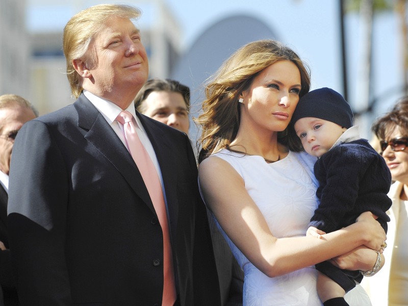 2006 brachte Melania den gemeinsamen Sohn Barron zur Welt. 