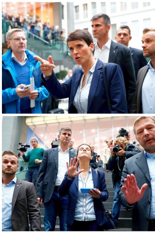 Petry hatte den Auftritt vor der Bundespressekonferenz für ihre Abrechnung mit dem Parteikollegen genutzt. 