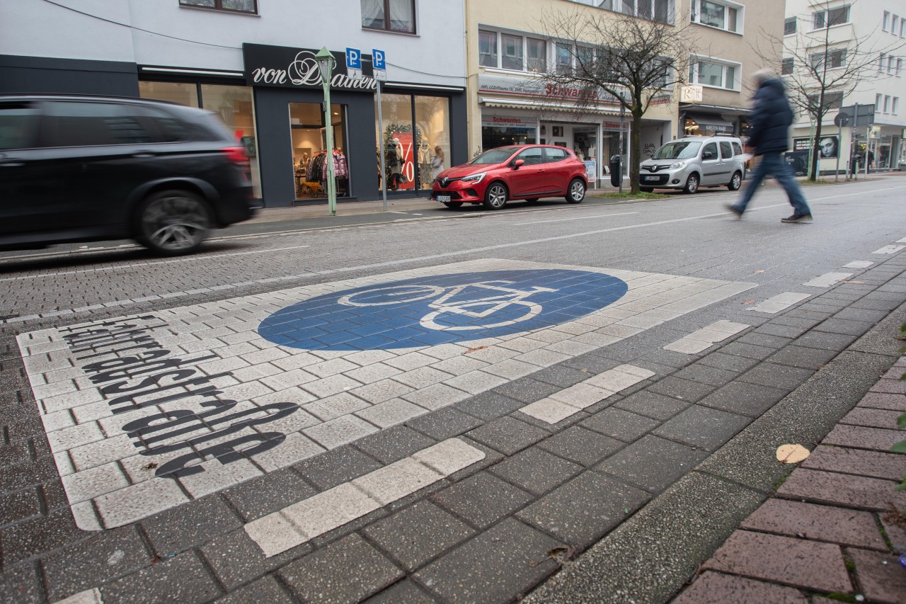 Die Rü in Essen ist inzwischen eine Fahrradstraße.