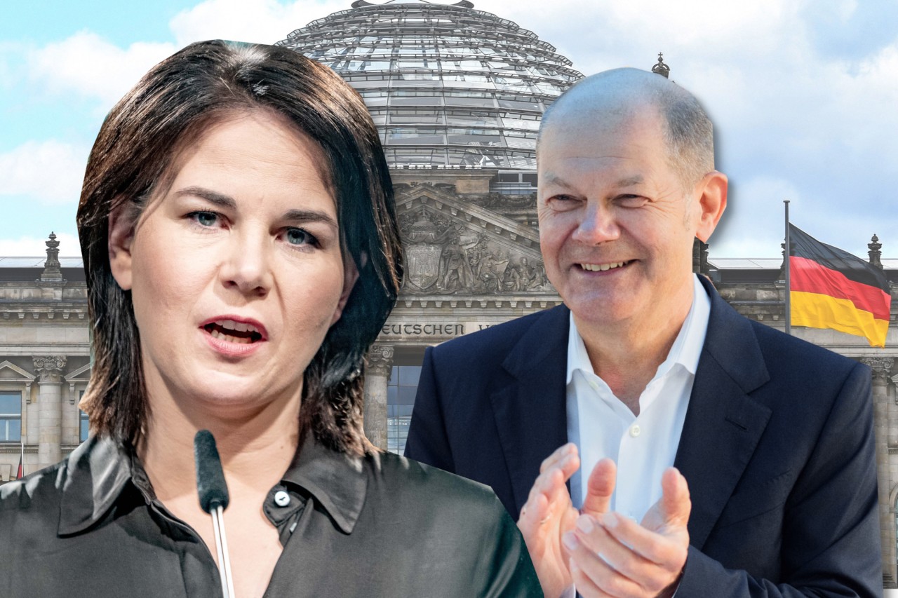 Die Umfragen vor der Bundestagswahl sind in Bewegung: Olaf Scholz holt auf Annalena Baerbock auf. 