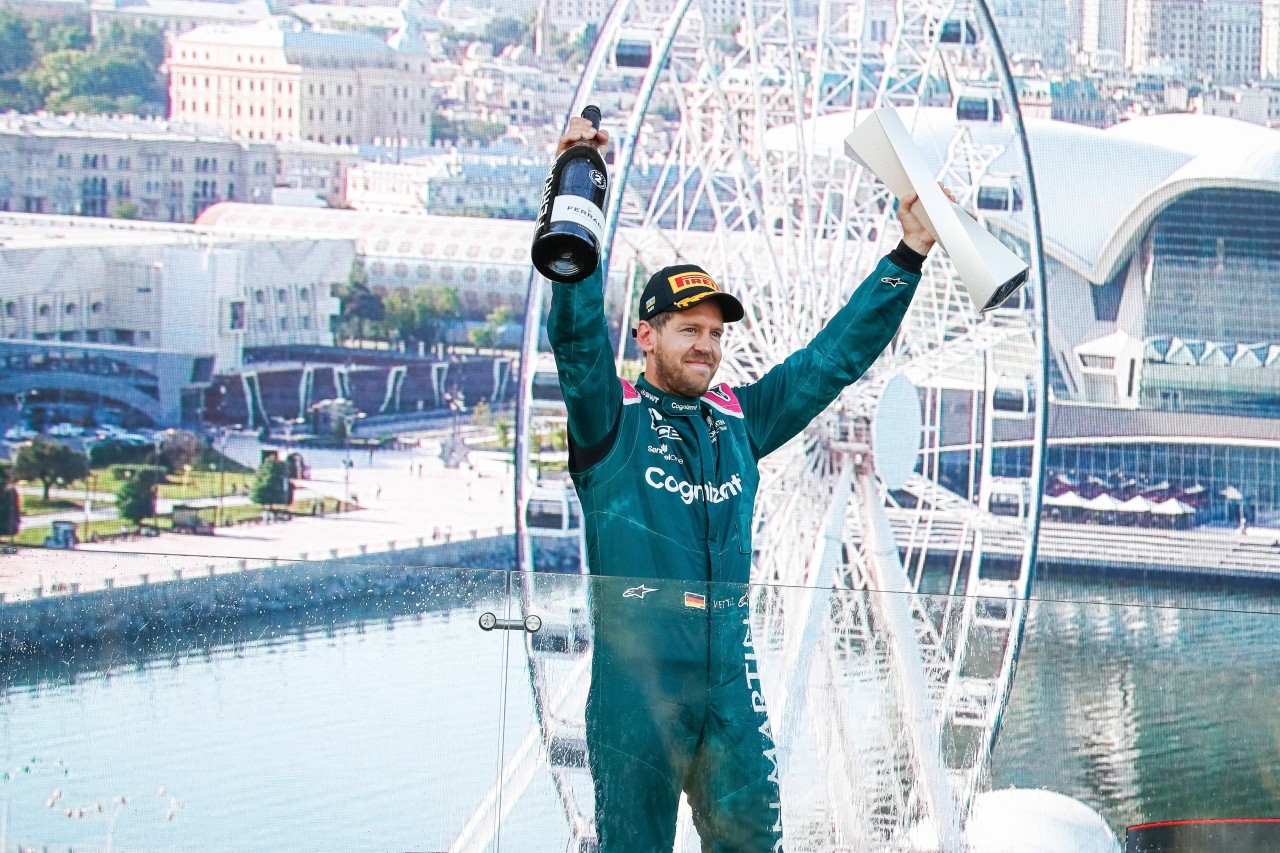 Sebastian Vettel stand in Baku auf dem Podium!