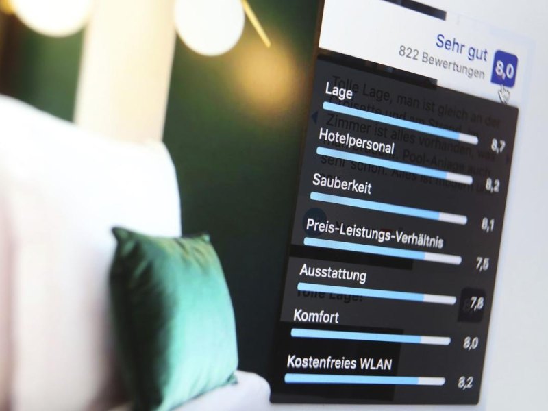 Sehr gut? Das klickt man doch mal an! Die Erfahrungen anderer Nutzer sind bei der Auswahl von Hotels im Netz für viele ein wichtiges Kriterium. Foto: Karl-Josef Hildenbrand/dpa