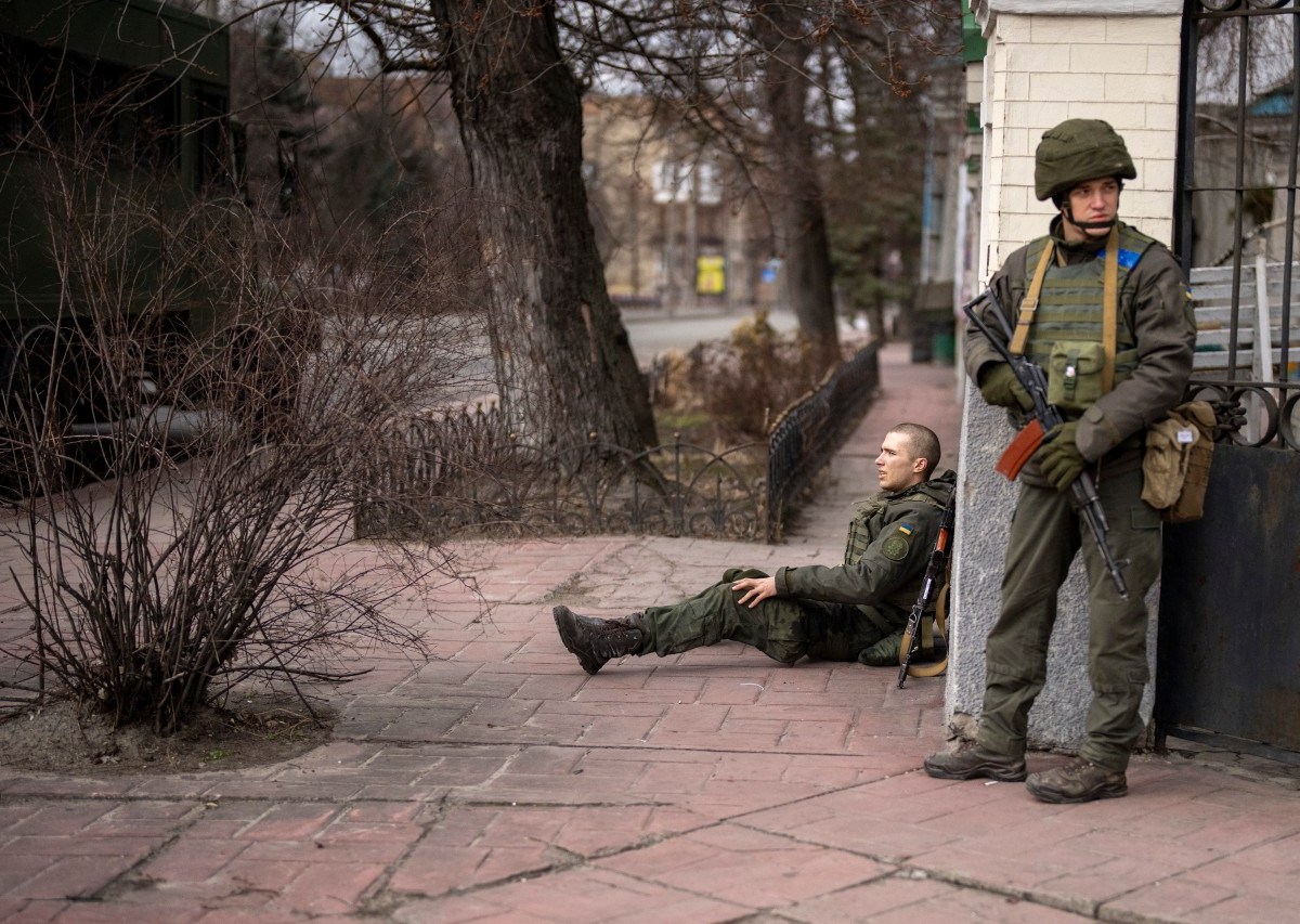 Soldaten der Ukraine in Kiew.