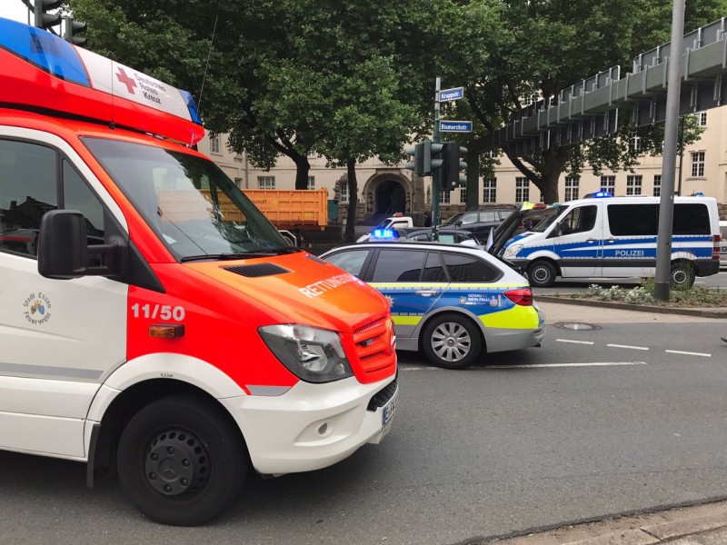 Unfall auf der Kreuzung Bismarckplatz