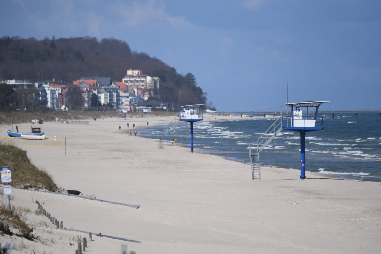 Urlaub an der Ostsee: Eine Frau sorgt mit ihrem Treibholz für Belustigung.