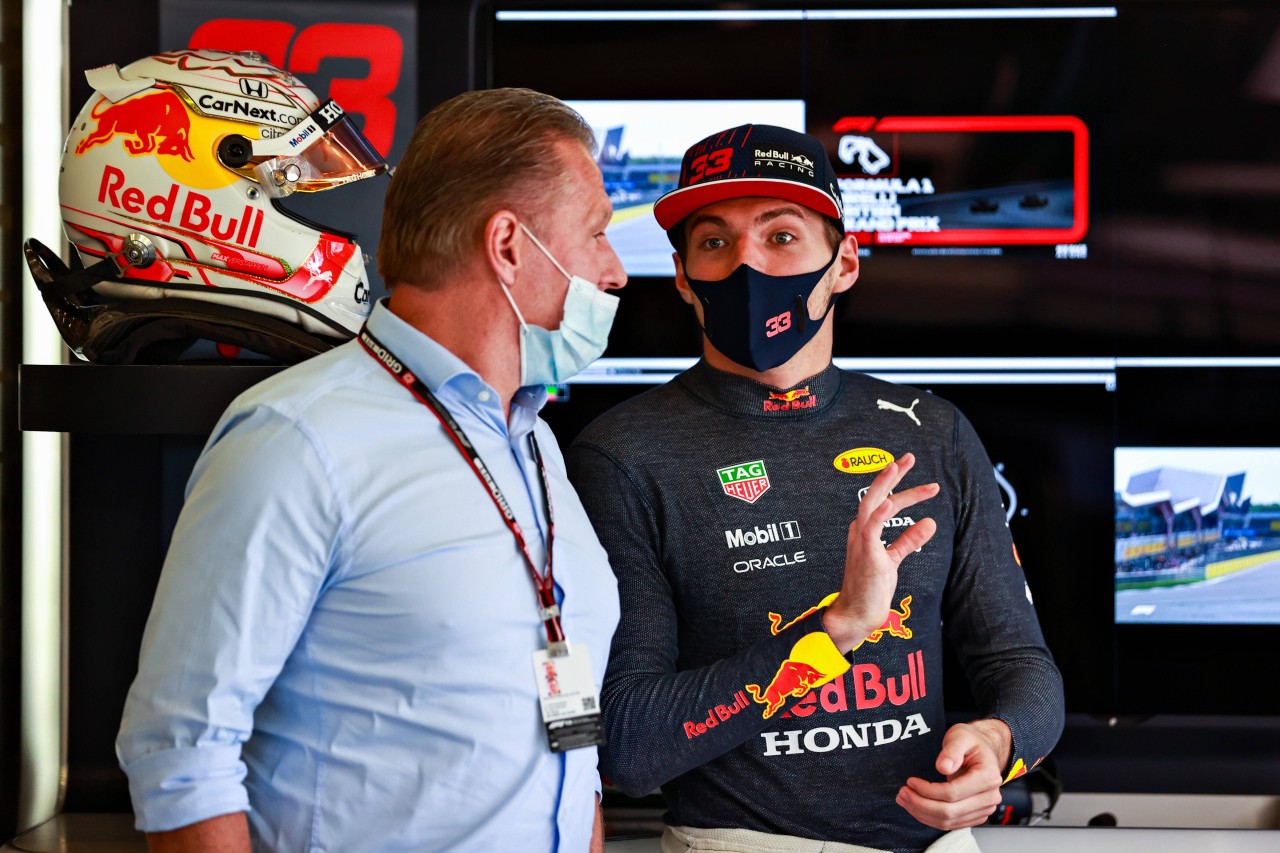 Jos Verstappen mit Sohn Max.