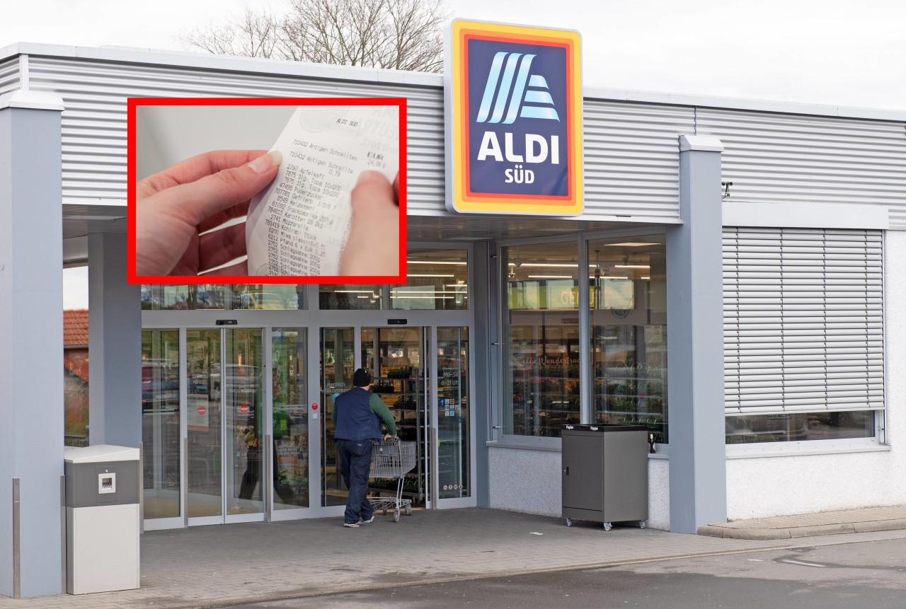 Aldi: Ein Kassenbon sorgt für große Verwirrung. (Symbolbild)