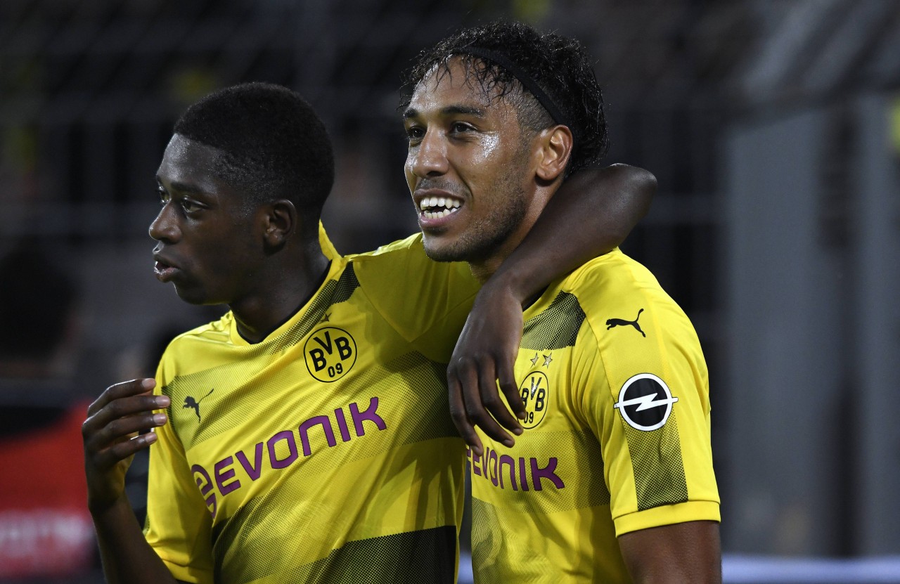 Streik-Brüder im Geiste: Ousmane Dembélé (l.) und Pierre-Emerick Aubameyang ekelten sich vom BVB weg.