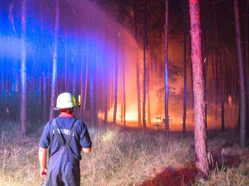 Am Donnerstagnachmittag war das Feuer ausgebrochen. 