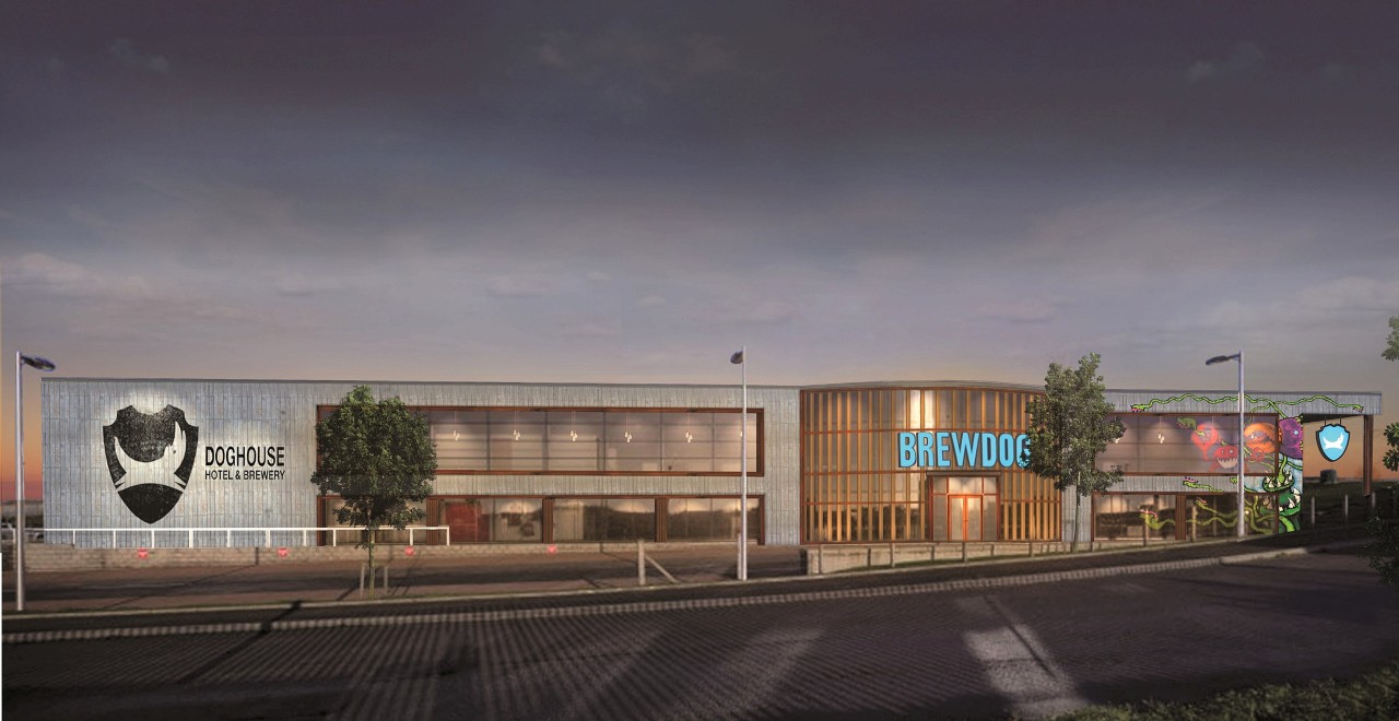 Die Brauerei BrewDog eröffnet das Hotel DogHouse im Jahr 2019.