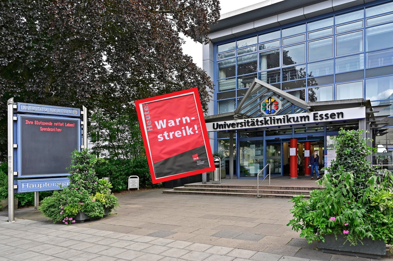 An der Uniklinik Essen kommt es zu einem Warnstreik.