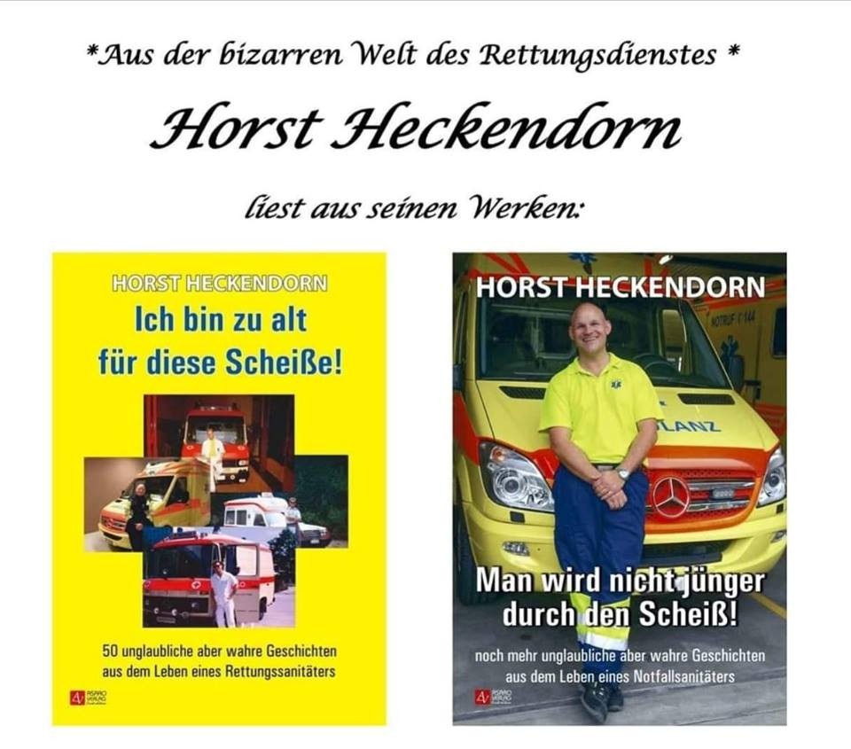 Horst Heckendorn liest am 14. September in Essen.