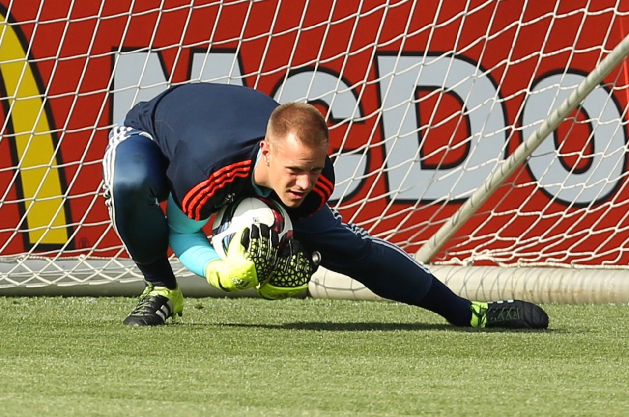 Ein Champions-League-Sieger im Tor der deutschen U21: Marc-André ter Stegen.