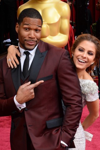 Auf Platz 8 noch ein Ex-Football-Spieler. Michael Strahan, hier mit Kollegin Maria Menounos, verdient sein Geld heute als Fernsehmoderator.