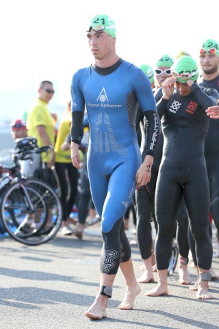 Keine schlechte Figur macht der kanadische Triathlet Stefan Daniel.