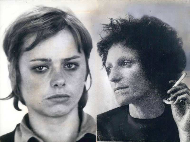 Gudrun Ensslin (r.) erhängte sich mit einem Kabel. Einen knappen Monat später, am 12. November 1977, tat es RAF-Gründungsmitglied Ingrid Schubert (l.) ihr gleich. Sie starb in ihrer Zelle in der JVA München.