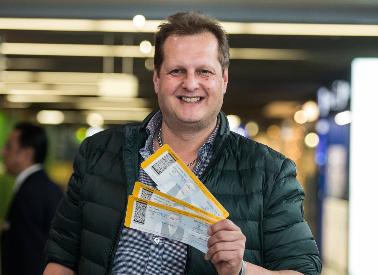 Jens Büchner vor seinem Abflug ins Dschungelcamp im Jahr 2017.