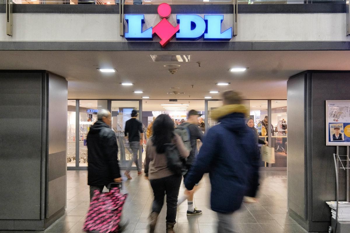 Lidl in Essen: In der Filiale am Hauptbahnhof ging es am Donnerstag zur Sache. (Archiv)