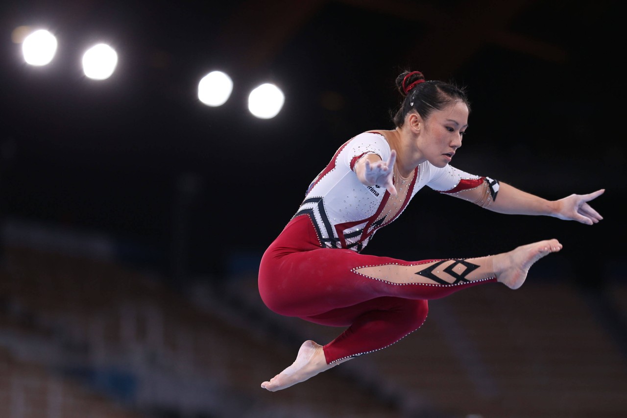 Bei Olympia 2021 brechen die deutschen Turnerinnen (hier Kim Bui) mit der Kleider-Tradition.