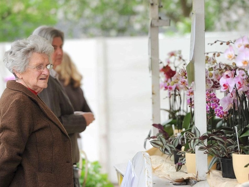 Am Sonntag 29.04.2012 gab es den Blumen- und Bauernmarkt auf dem Rathausparkplatz in Alpen.Foto: Markus Joosten / WAZ FotoPool