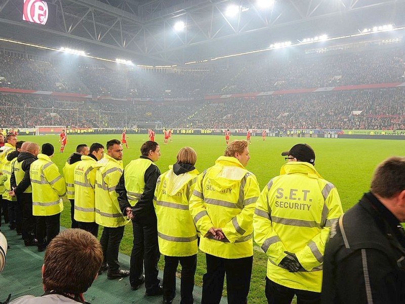 Fortuna Düsseldorf jubelt über den Aufstieg im Relegationsspiel gegen Hertha BSC.