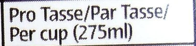 ... früher bei 275 Milliliter pro Tasse.