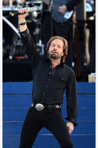 Der britische Tenor Alfie Boe bei dem Jubiläumskonzert vor dem Buckingham Palace in London.