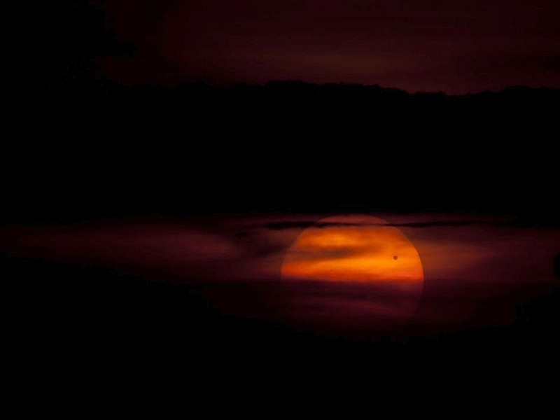 Der Venustransit in Masachapa, Nicaragua.