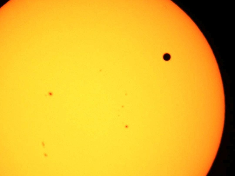 In Guadalajara, Mexico, sah der Venustransit so aus.