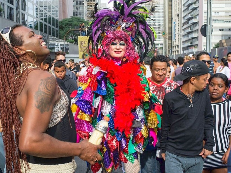 Gay Pride Parade in Sao Paulo.