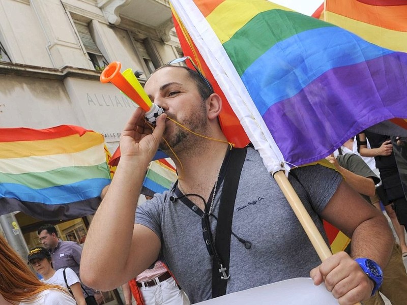 Gay Pride Parade in Split.