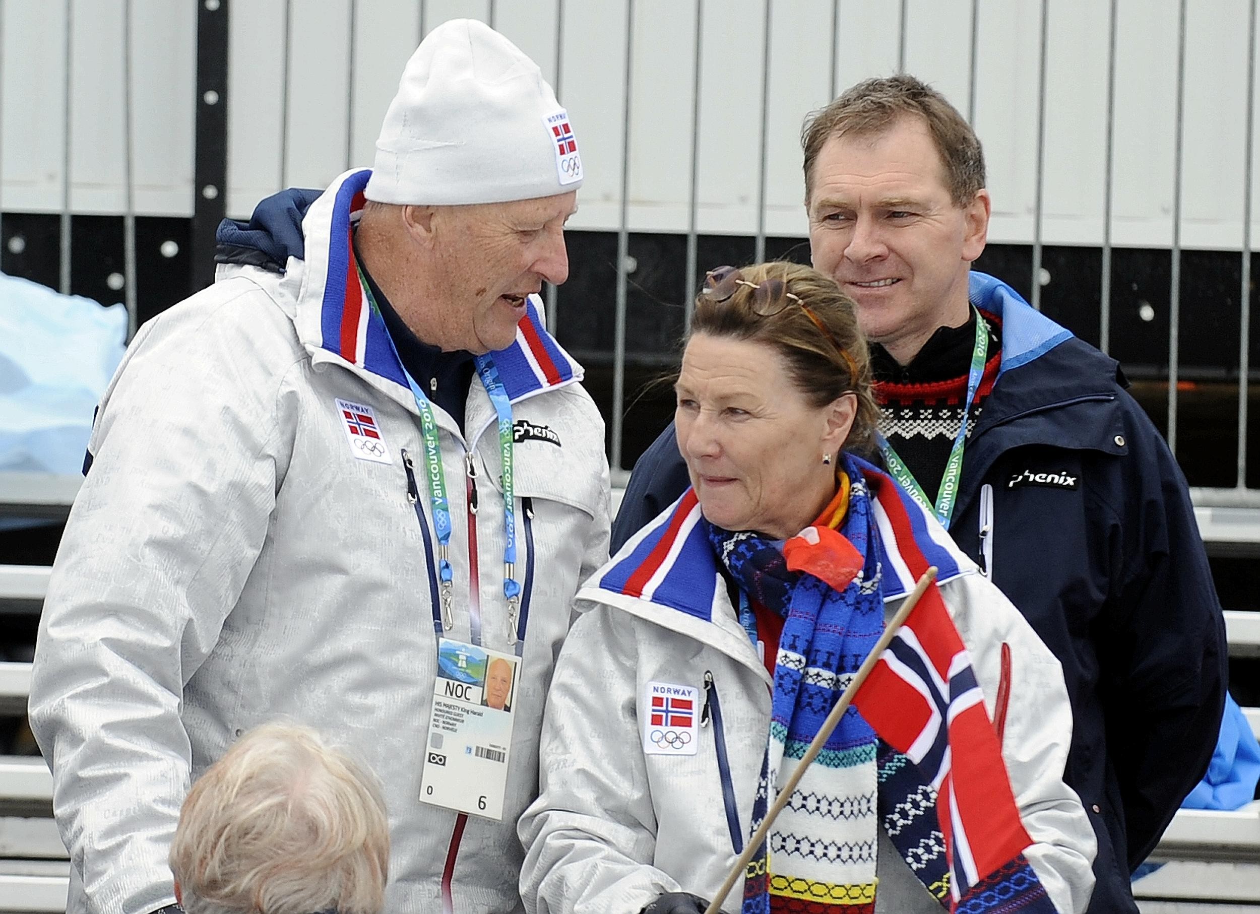 ...der norwegische König Harald und Königin Sonja,