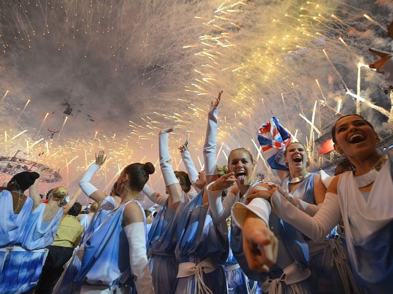 Grandiose Spiele, grandioser Abschluss: Die Show zum Ende der Olympischen Sommerspiele 2012 in London begeisterte die Athleten, die Zuschauer im Stadion und die an den Fernsehern.