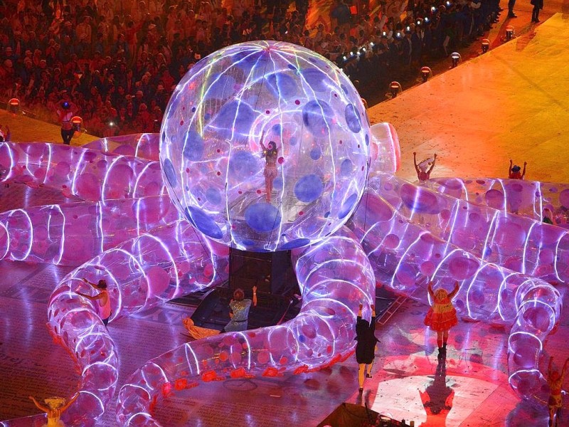 Grandiose Spiele, grandioser Abschluss: Die Show zum Ende der Olympischen Sommerspiele 2012 in London begeisterte die Athleten, die Zuschauer im Stadion und die an den Fernsehern.