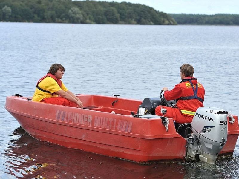 Halterner Stausee am Donnerstag, 06.09.2012. Zwei roemische Flusskriegsschiffe treten gegeneinander in einer Wettfahrt an. Ruderer aus der Region und Studenten der Wilhelm-Universität Münster rudern unter Hochleistungsbedingungen für die Wissenschaft, Sportmediziner nehmen die Werrte auf.Foto: Joachim Kleine-Büning/WAZ FotoPool