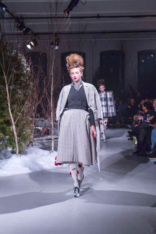 Designer Thom Browne zeigt seine Werke auf der New York Fashion Week.