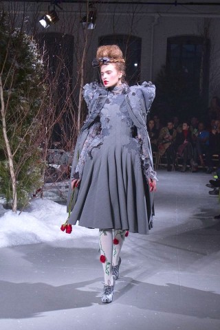 Designer Thom Browne zeigt seine Werke auf der New York Fashion Week.