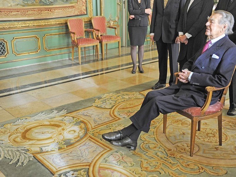 Beitz im Gartensaal der Villa Hügel während der Verleihung des Verdienstordens des Landes Mecklenburg-Vorpommern.