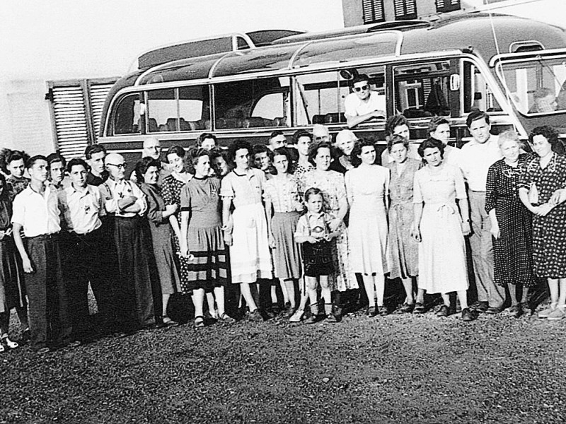 Betriebsausflug der Firma Deichmann im Jahr 1955. Foto: Deichmann