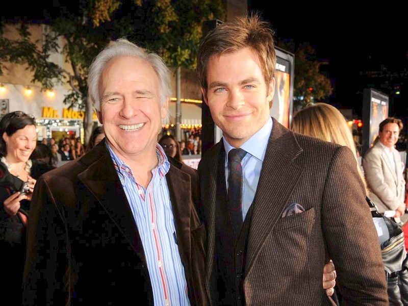 Schauspielfamilie: Chris Pine (r.) mit seinem Vater Robert.