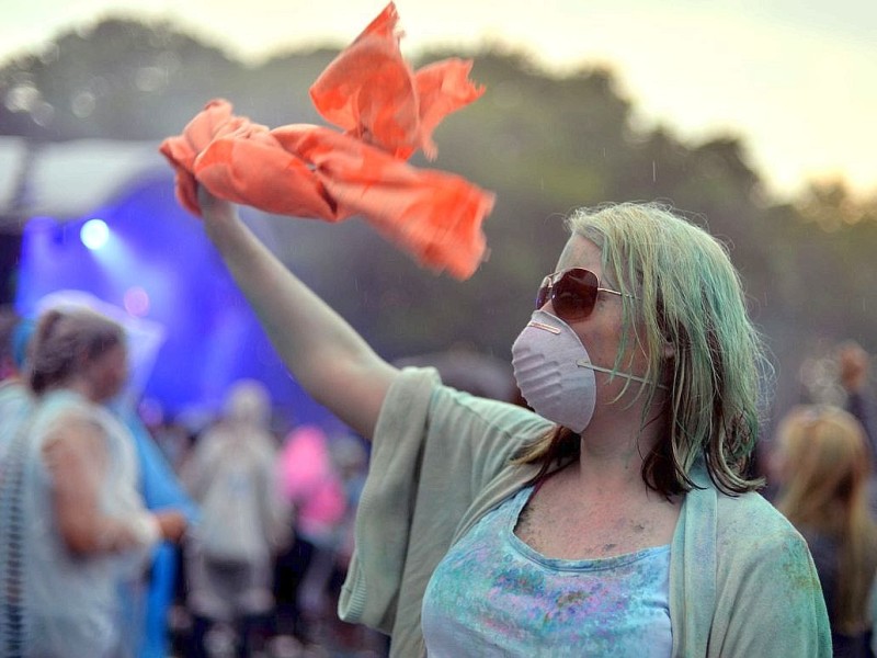 Anfang Juni hatte es auch in Leverkusen ein Holi-Festival gegeben.